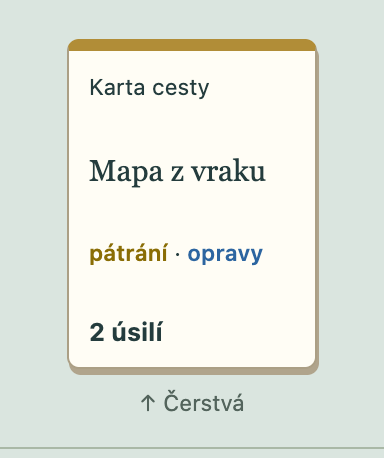 Karta situace s popisky