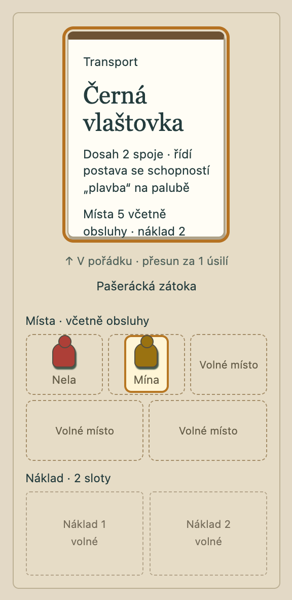 Loď s posádkou na palubě